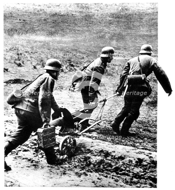 Russians serving in the German Army, Eastern Front, 1941-1945. Artist: Unknown
