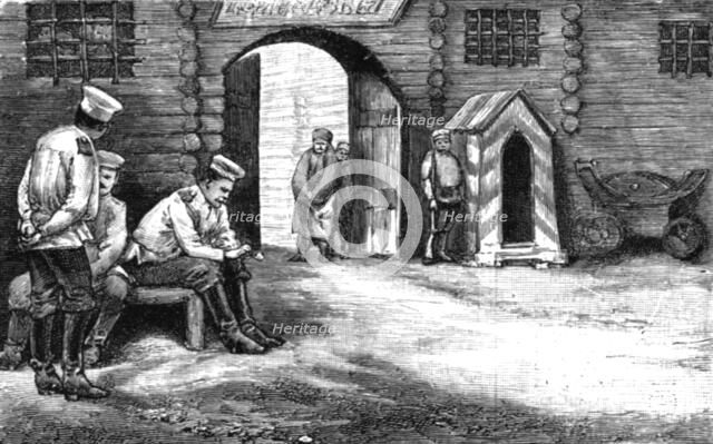 ''Russia's Traetment of her Prisoners; Notes at Kharsakov, Saghalien, Eastern Siberia; Prison Gate K Creator: Unknown.