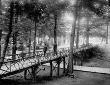 Rustic bridge, Chautauqua, between 1880 and 1899. Creator: Unknown