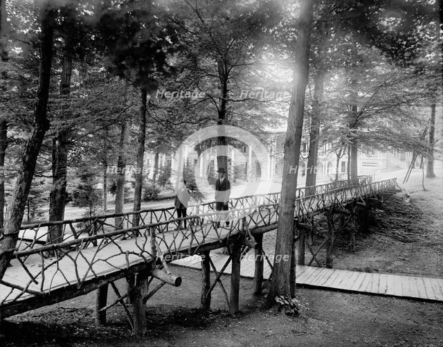 Rustic bridge, Chautauqua, between 1880 and 1899. Creator: Unknown.