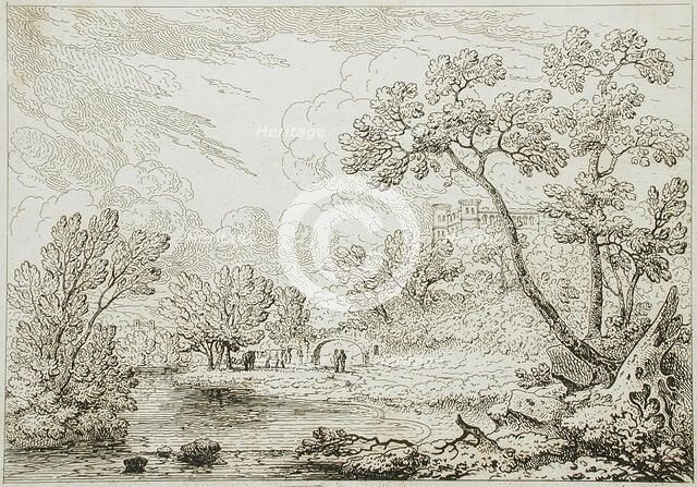 Rustic Castle, 18th century. Creator: Unknown.