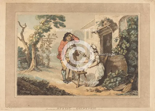 Rustic Courtship, 1785. Creator: Thomas Rowlandson.