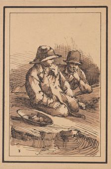 Rustic Figures: Two Boys, 1801. Creator: Thomas Barker (British, 1769-1847)