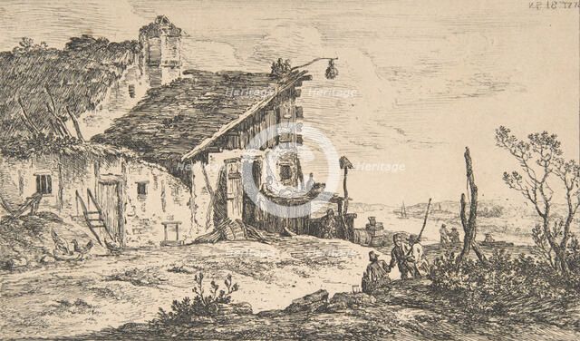 Rustic Landscape, 1772., 1772. Creator: Nicolas Perignon.