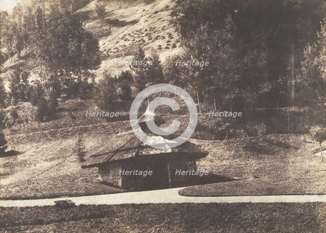 Rustic Pavilion at Eaux-Bonnes, 1854. Creator: Attributed to William Henri Gebhard.