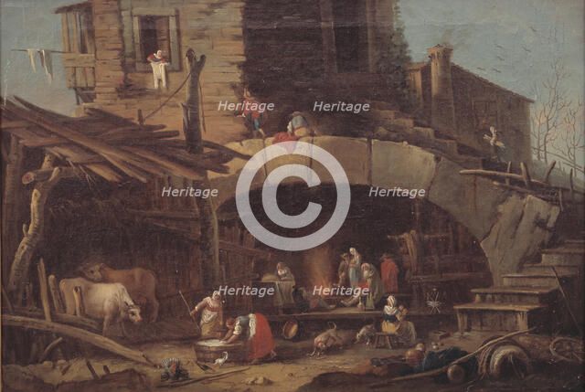 Rustic Scene, 1784-1834. Creator: Antonio Diziani.