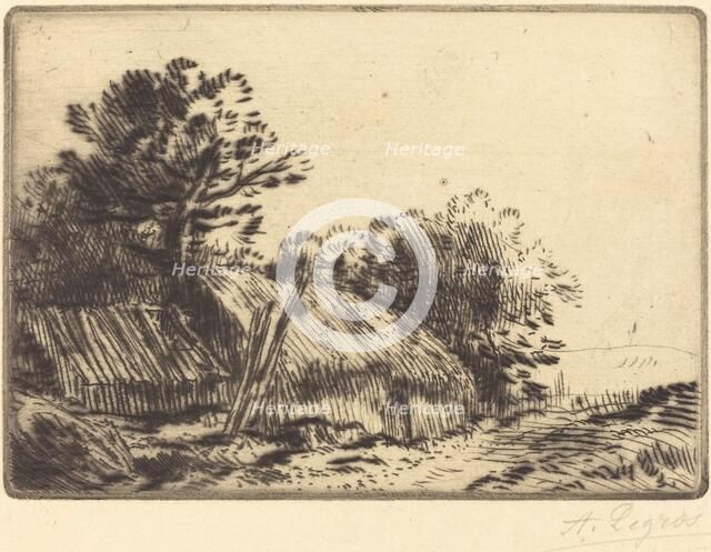 Rustic Scene (Scene rustique). Creator: Alphonse Legros.