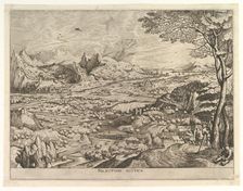 Rustic Solicitude (Solicitudo rustica) from The Large Landscapes, ca. 1555-56. Creator: Johannes van Doetecum I