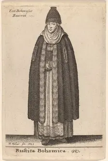 Rustica Bohemica, 1643. Creator: Wenceslaus Hollar