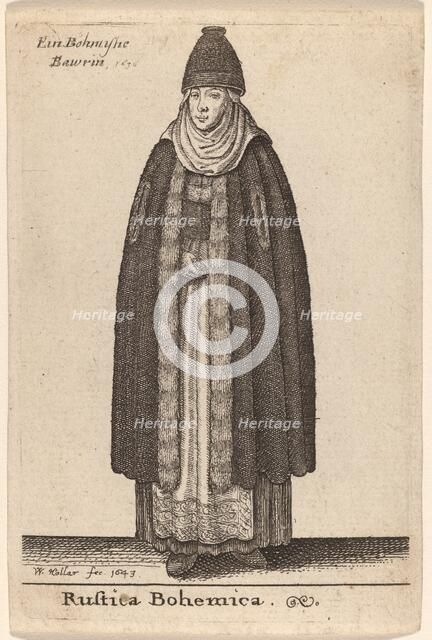 Rustica Bohemica, 1643. Creator: Wenceslaus Hollar.