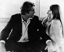 Ryan O’Neal (1941- ), American actor, with Barbra Streisand (1942- ), American actress, 1972. Creator: Unknown