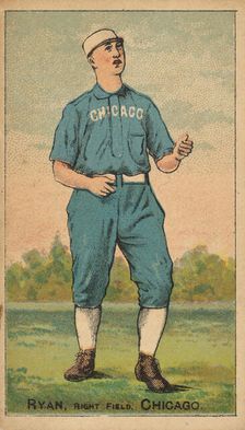 Ryan, Right Field, Chicago, from the Gold Coin series (N284) for Gold Coin Chewing Tobacco, 1887. Creator: D Buchner & Co