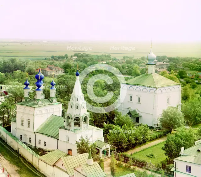 Ryazan: Monastery of Our Savior from the northwest, 1912. Creator: Sergey Mikhaylovich Prokudin-Gorsky.