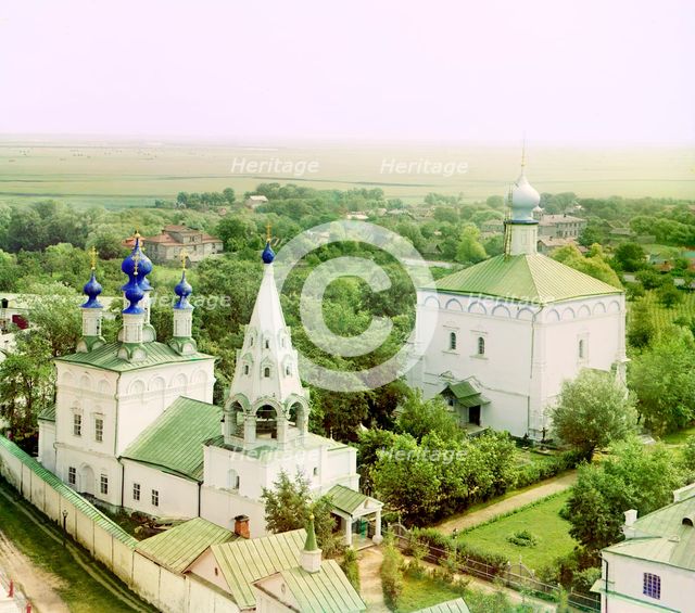 Ryazan: Monastery of Our Savior from the northwest, 1912. Creator: Sergey Mikhaylovich Prokudin-Gorsky.