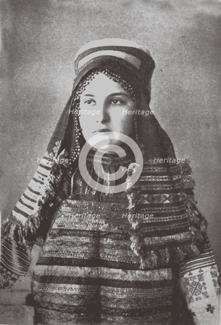 Ryazan Province woman's festive dress, 1900s-1910s.