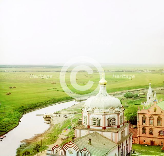 Ryazan. The Trubezh River and the Cathedral of Christ's Nativity, 1912. Creator: Sergey Mikhaylovich Prokudin-Gorsky.