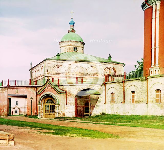 Ryazan: The Church of Archangel Michael, formerly belonging to the Grand Duke, next to..., 1912. Creator: Sergey Mikhaylovich Prokudin-Gorsky.