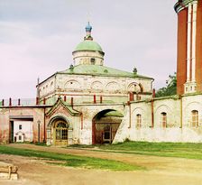 Ryazan: The Church of Archangel Michael, formerly belonging to the Grand Duke, next to..., 1912. Creator: Sergey Mikhaylovich Prokudin-Gorsky