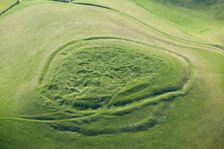 Rybury Camp, causewayed enclosure, hillfort and post-medieval chalk pits, Wiltshire, 2015. Creator: Historic England