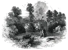 Rydal Mount: the Residence of Mr. Wordsworth, from an original drawing, 1850. Creator: Unknown