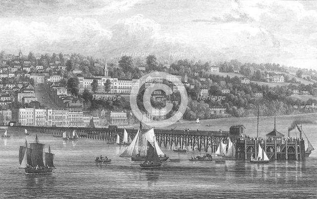 Ryde, Isle of Wight, 1855. Artist: George Brannon.