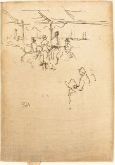 Ryde Pier, 1887. Creator: James Abbott McNeill Whistler