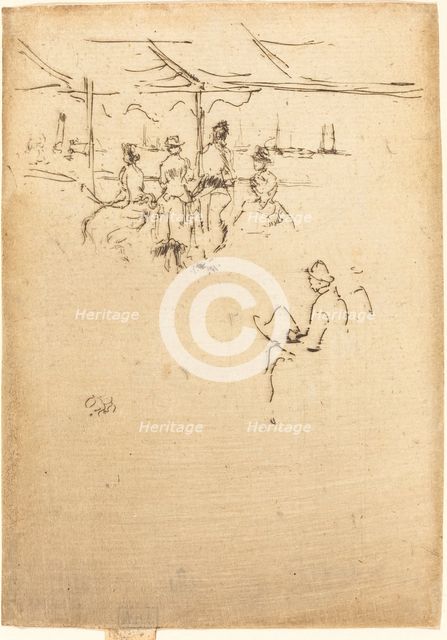 Ryde Pier, 1887. Creator: James Abbott McNeill Whistler.