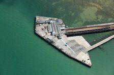 Ryde Pier Head railway station and ferry terminal, Isle of Wight, 2020. Creator: Damian Grady