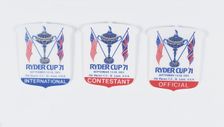 Ryder Cup badges, 1971. Creator: Unknown