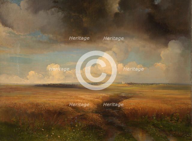 Rye field, 1881. Creator: Savrasov, Alexei Kondratyevich (1830-1897).