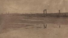 Rye Pier, Evening, 1888. Creators: Frank Short, F. Goulding