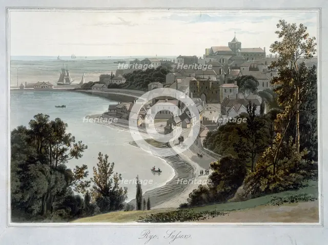 'Rye, Sussex', 1823. Creator: William Daniell.