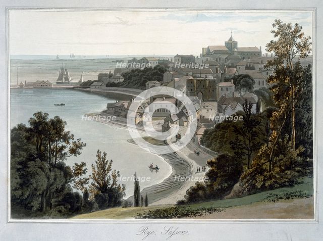 'Rye, Sussex', 1823. Creator: William Daniell.