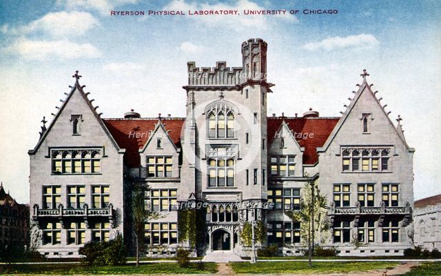 Ryerson Physical Laboratory, University of Chicago, Illinois, 1910. Artist: Unknown