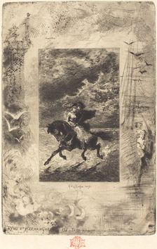 Ryno et Hermangarde, 1879/1880. Creator: Felix Hilaire Buhot