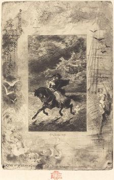 Ryno et Hermangarde, 1879/1880. Creator: Felix Hilaire Buhot