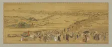 Ryogoku Bridge, Edo period, early 19th century. Creator: Utagawa Toyoharu