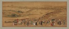 Ryogoku Bridge, Edo period, early 19th century. Creator: Utagawa Toyoharu
