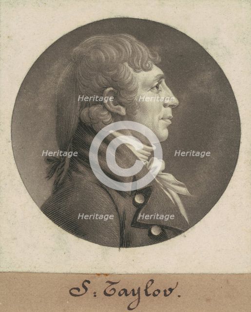 S. Taylor, 1805. Creator: Charles Balthazar Julien Févret de Saint-Mémin.