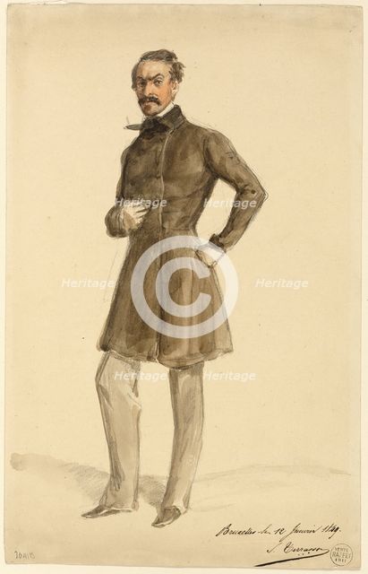 S. Terrason, 1849. Creator: Auguste Raffet.