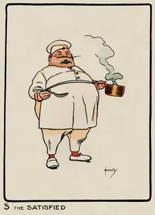 S the Satisfied 1903. Artist: John Hassall