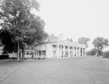 S.W. [i.e. Southwest] view of the mansion at Mt. Vernon, c.between 1910 and 1920. Creator: Unknown