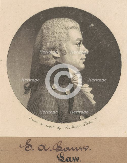 S. A. Law, 1800. Creator: Charles Balthazar Julien Févret de Saint-Mémin.
