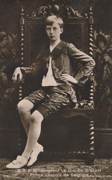 S. A. R. Monseigneur Le Duc De Brabant Prince Leopold de Belgique c1910. Creator: Unknown