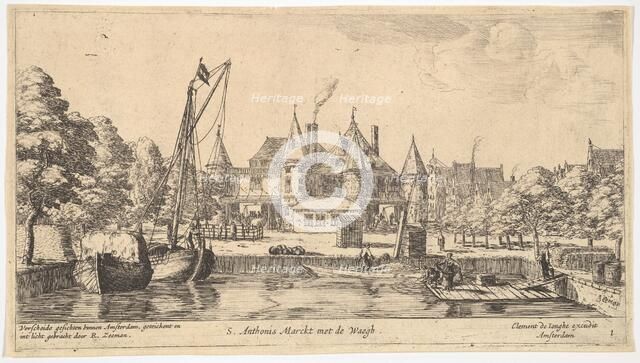 S. Anthonis Marckt met de Waegh, 17th century. Creator: Reinier Zeeman.