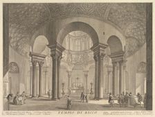 S. Constanza (erroneously callled Temple of Bacchus) (Veduta interna del Sepolcro di S..., ca. 1756. Creator: Giovanni Battista Piranesi