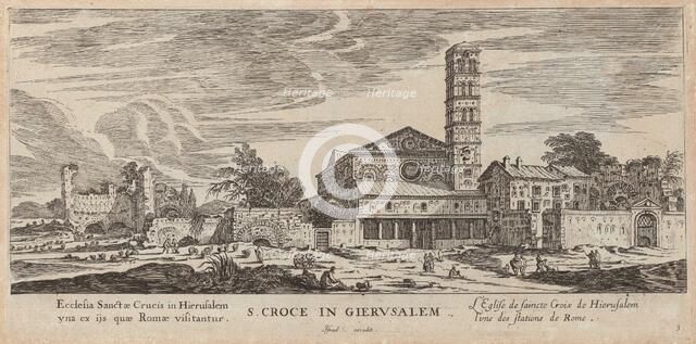 S. Croce in Gierusalem, 1640-1660. Creator: Israel Silvestre.