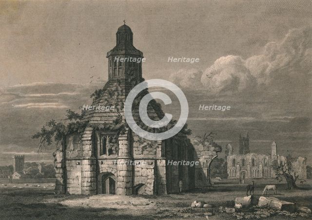 'S. E. View of The Abbey Kitchen - Glastonbury, Somersetshire', 1814. Artist: C Pote.