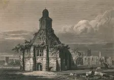 S. E. View of The Abbey Kitchen - Glastonbury, Somersetshire 1814. Artist: C Pote