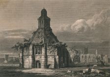 S. E. View of The Abbey Kitchen - Glastonbury, Somersetshire 1814. Artist: C Pote